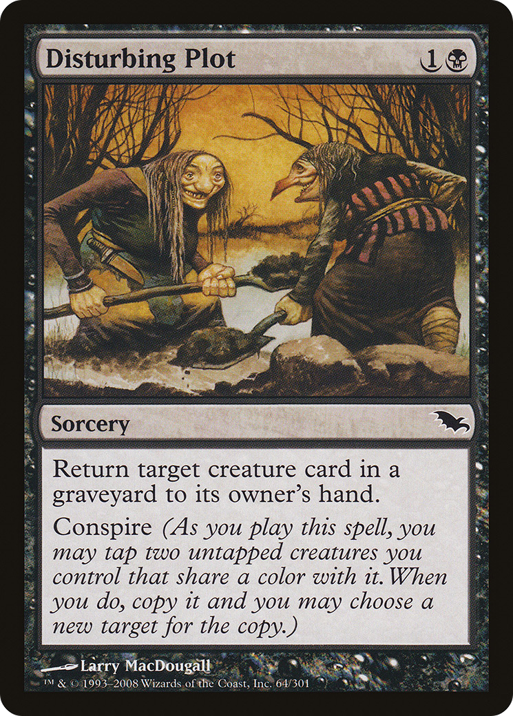 Image of Disturbing Plot (SHM-064) - Shadowmoor Foil