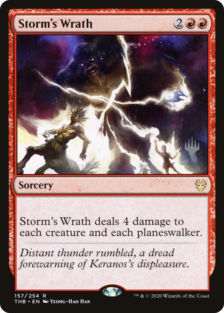Image of Storm's Wrath (PPTHB-157P) - Theros Beyond Death Promos