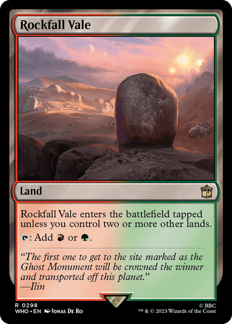 Image of Rockfall Vale (WHO-298) - Doctor Who