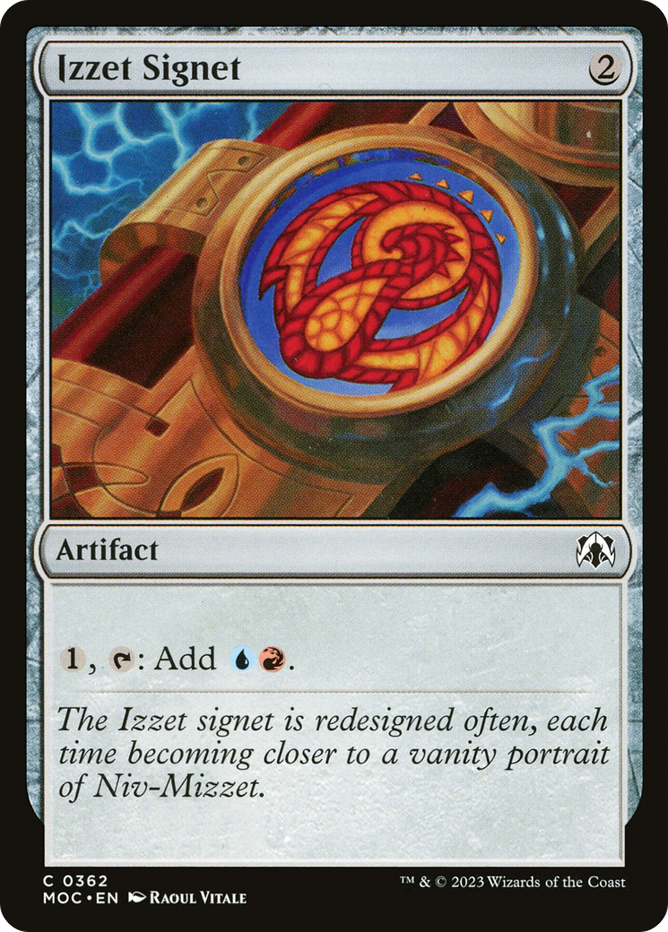 Image of Izzet Signet (MOC-362) - March of the Machine Commander