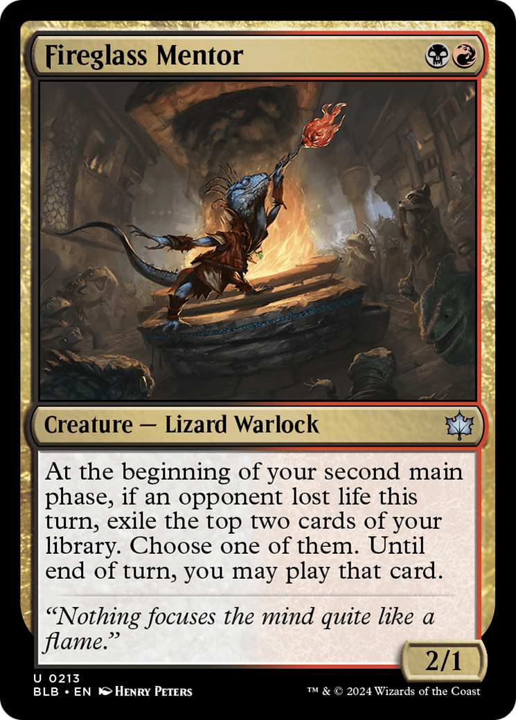 Image of Fireglass Mentor (BLB-213) - Bloomburrow