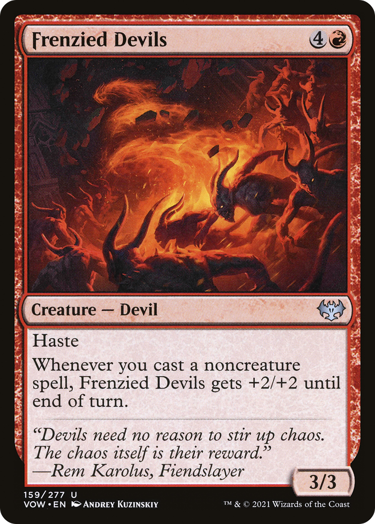 Image of Frenzied Devils (VOW-159) - Innistrad: Crimson Vow