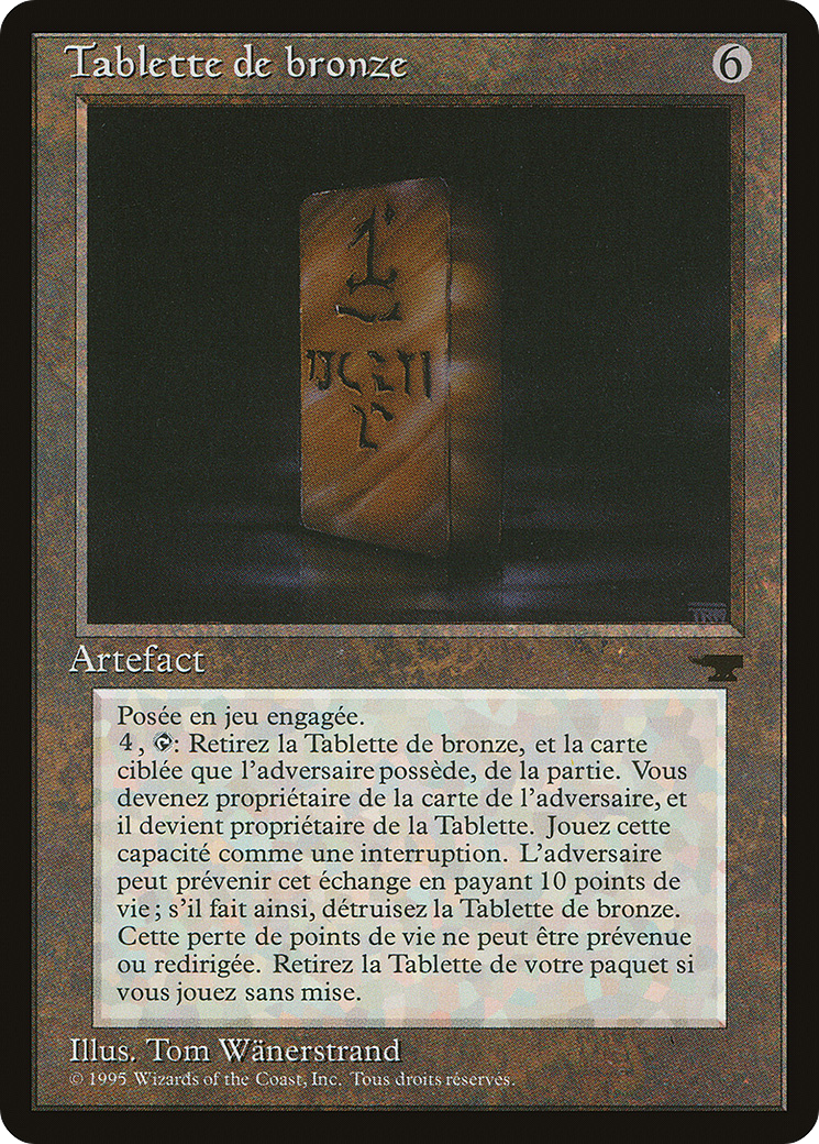 Image of Bronze Tablet (French) - 