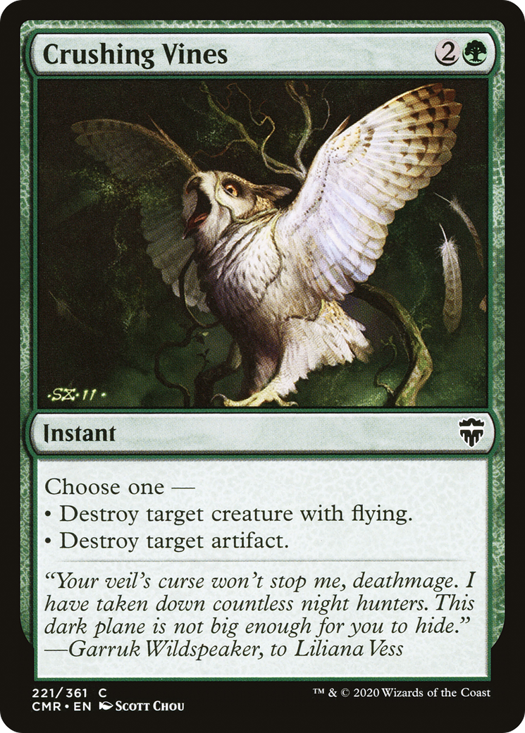 Image of Crushing Vines (CMR-221) - Commander Legends Foil
