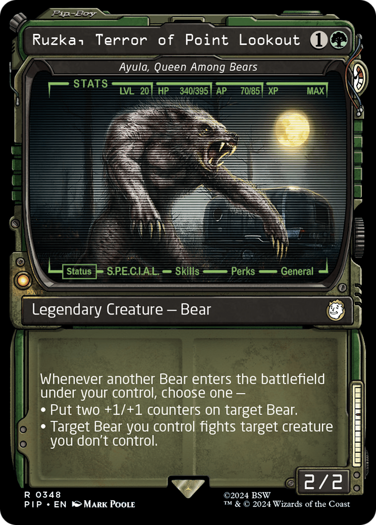 Image of Ruzka, Terror of Point Lookout - Ayula, Queen Among Bears (Showcase) (PIP-348) - Fallout / Ruzka, Terror of Point Lookout: (Showcase)