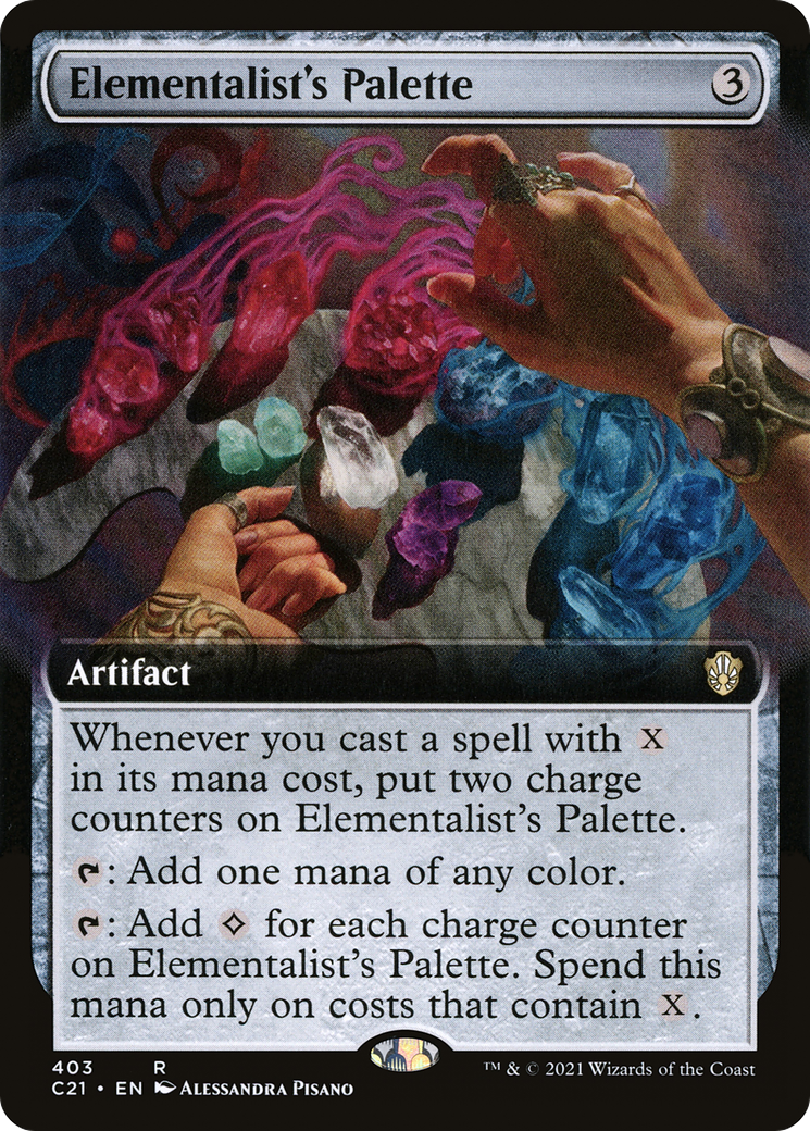 Image of Elementalist's Palette (Extended Art) (C21-403) - Commander 2021: (Extended Art)