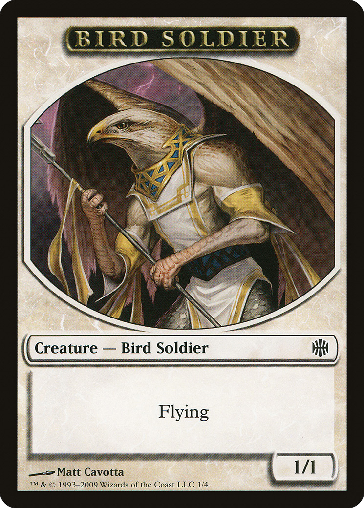 Image of Bird Soldier Token (ARB-001) - Alara Reborn Tokens
