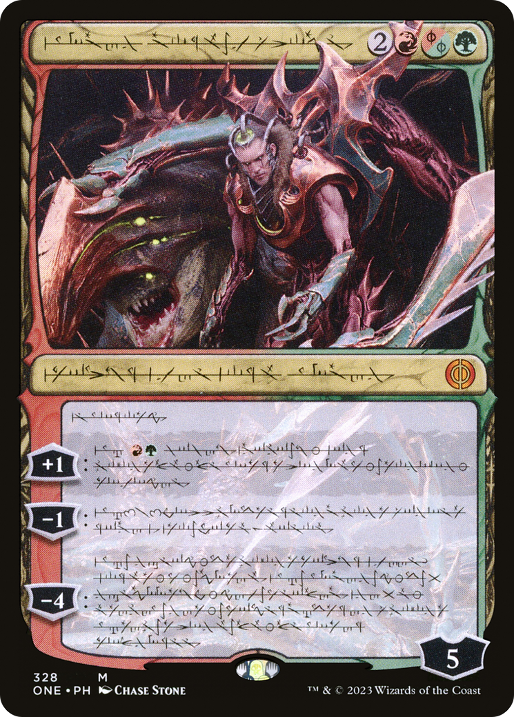 Image of Lukka, Bound to Ruin (Phyrexian) (ONE-328) - Phyrexia: All Will Be One: (Showcase)