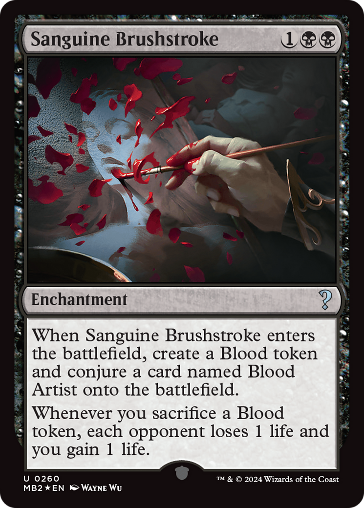 Image of Sanguine Brushstroke (MB2-260) - Mystery Booster 2 Foil