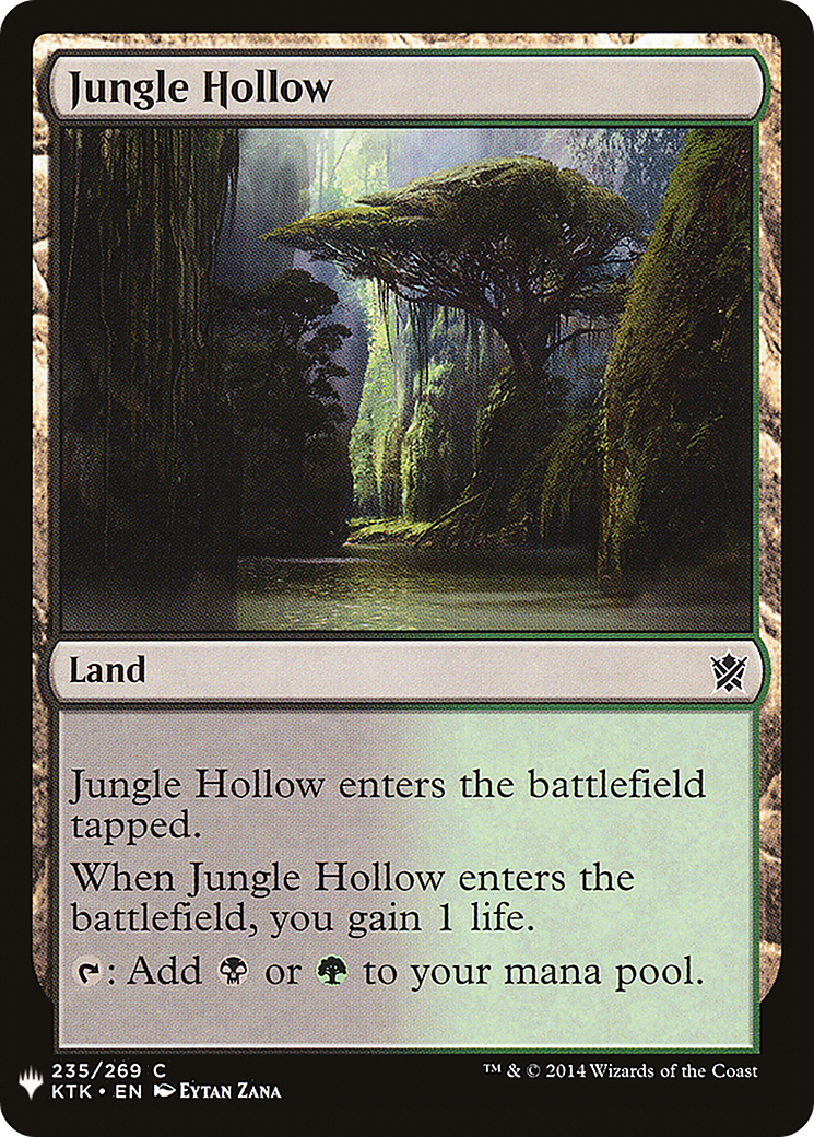 Image of Jungle Hollow (LIST-KTK-235) - The List