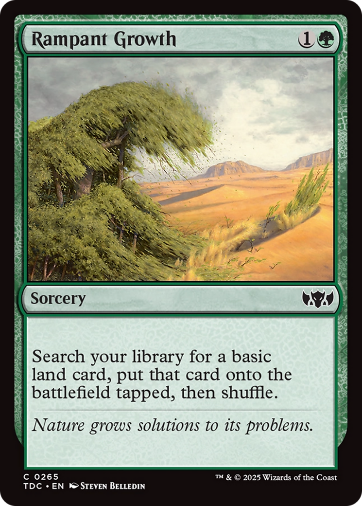 Image of Rampant Growth (TDC-265) - Commander: Tarkir: Dragonstorm