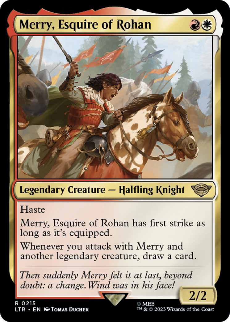 Image of Merry, Esquire of Rohan (LTR-215) - The Lord of the Rings: Tales of Middle-earth Foil