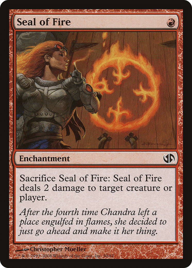 Image of Seal of Fire (DD2-050) - Duel Decks: Jace vs. Chandra