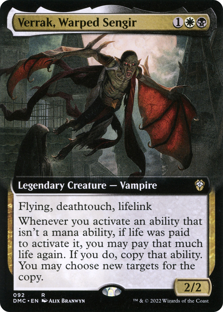 Image of Verrak, Warped Sengir (Extended Art) (DMC-092) - Dominaria United Commander: (Extended Art)