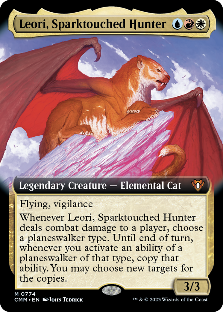 Image of Leori, Sparktouched Hunter (Extended Art) (CMM-774) - Commander Masters: (Extended Art)