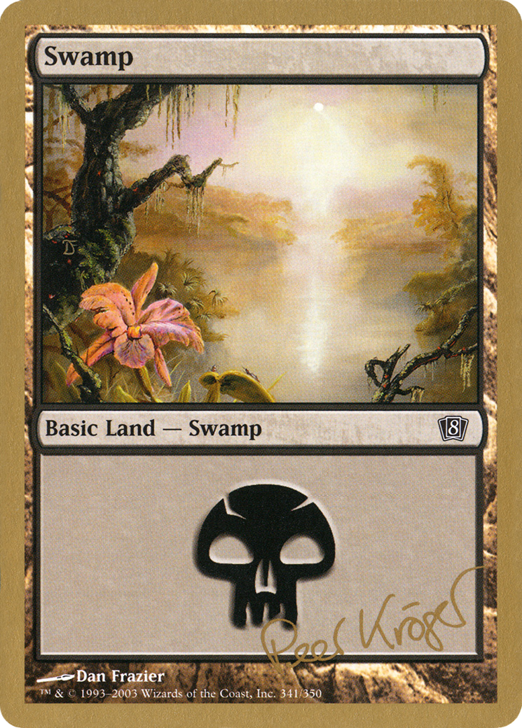 Image of Swamp (341) - 2003 Peer Kroger (8ED) (WCD-PK341) - World Championship Decks 2003