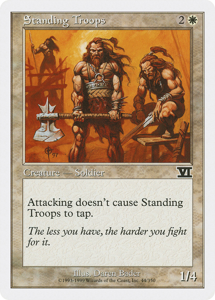 Image of Standing Troops (6ED-044) - Classic Sixth Edition