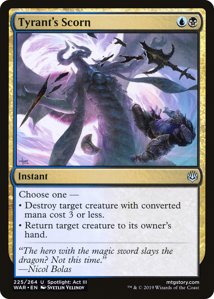 Image of Tyrant's Scorn (WAR-225) - War of the Spark Foil