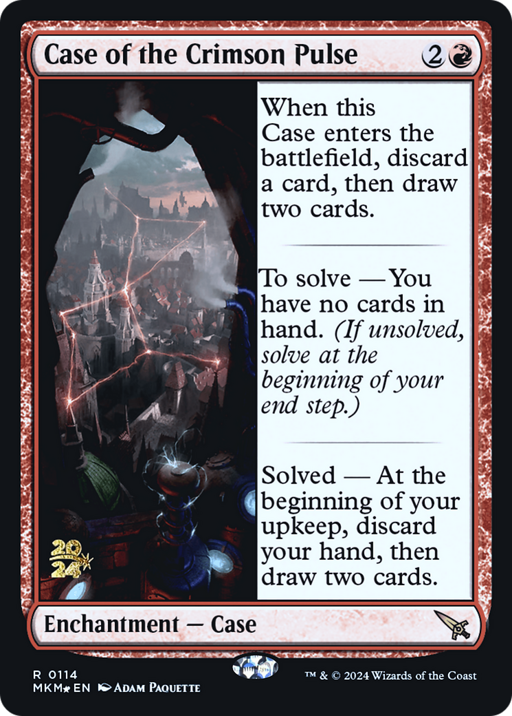 Image of Case of the Crimson Pulse (PRE-114) - Murders at Karlov Manor Promos Foil