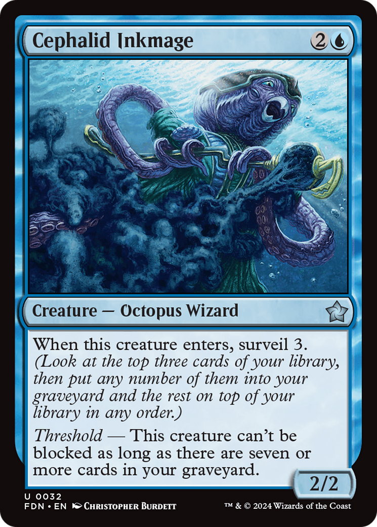 Image of Cephalid Inkmage (FDN-032) - Foundations Foil