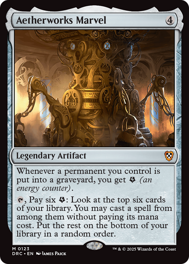 Image of Aetherworks Marvel (DRC-123) - Commander: Aetherdrift