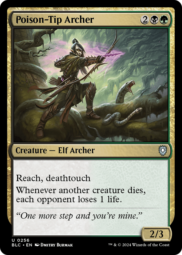 Image of Poison-Tip Archer (BLC-256) - Bloomburrow Commander