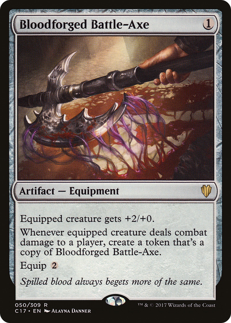 Image of Bloodforged Battle-Axe (C17-050) - Commander 2017