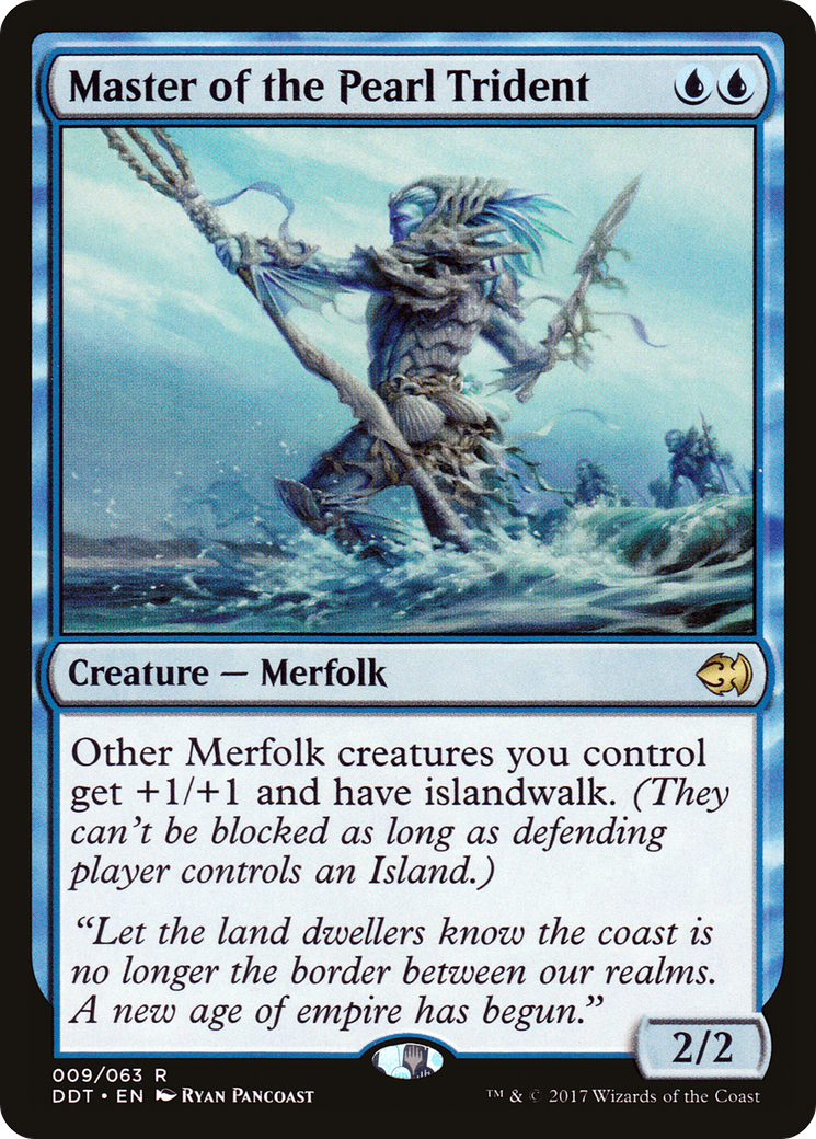 Image of Master of the Pearl Trident (DDT-009) - Duel Decks: Merfolk vs. Goblins