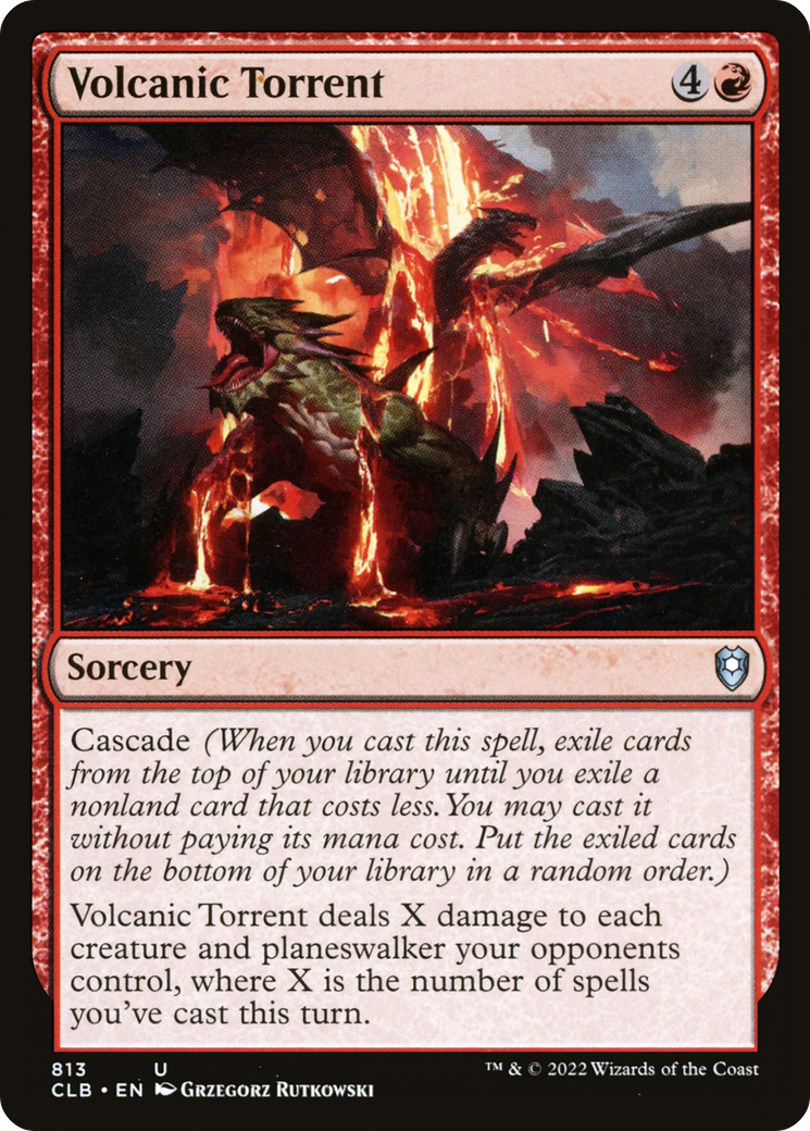 Image of Volcanic Torrent (CLB-813) - Commander Legends: Battle for Baldur's Gate
