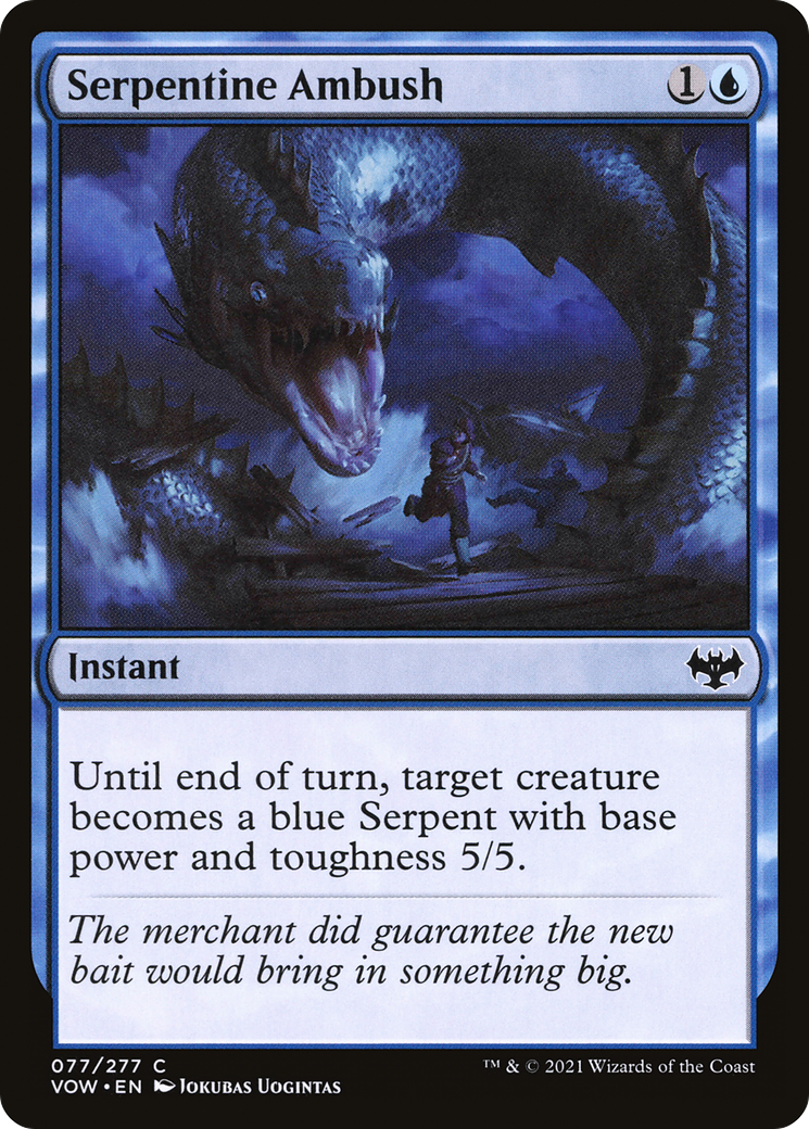 Image of Serpentine Ambush (VOW-077) - Innistrad: Crimson Vow