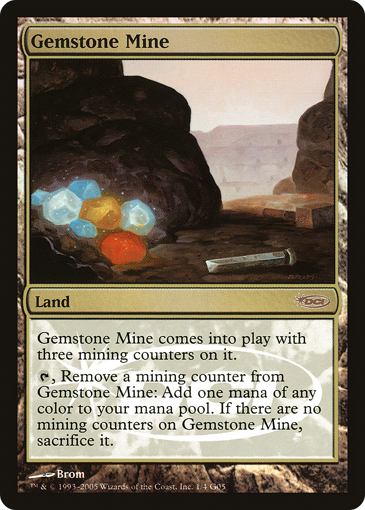 Image of Gemstone Mine (JDG-001) - Judge Gift Cards 2005 Foil