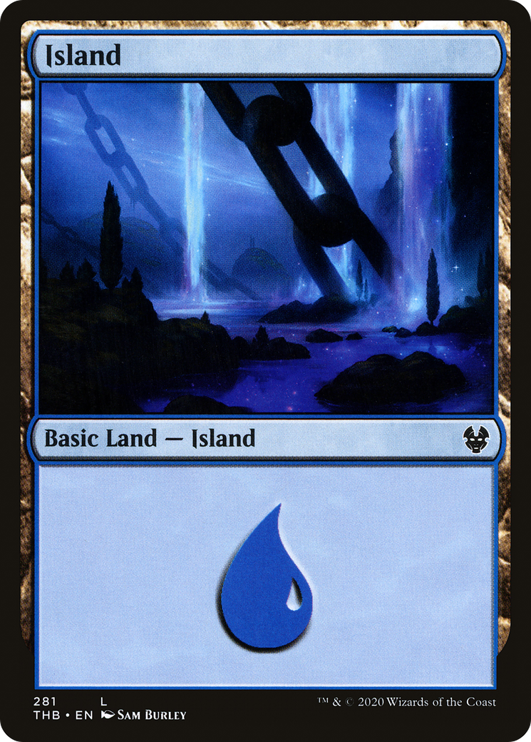 Image of Island (281) (THB-281) - Theros Beyond Death Foil