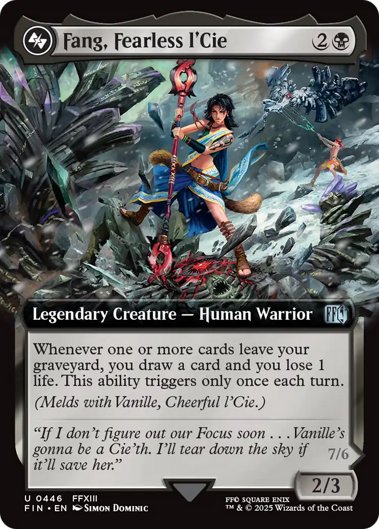 Image of Fang, Fearless l'Cie (Extended Art) (FIN-446) - FINAL FANTASY: (Extended Art) Foil