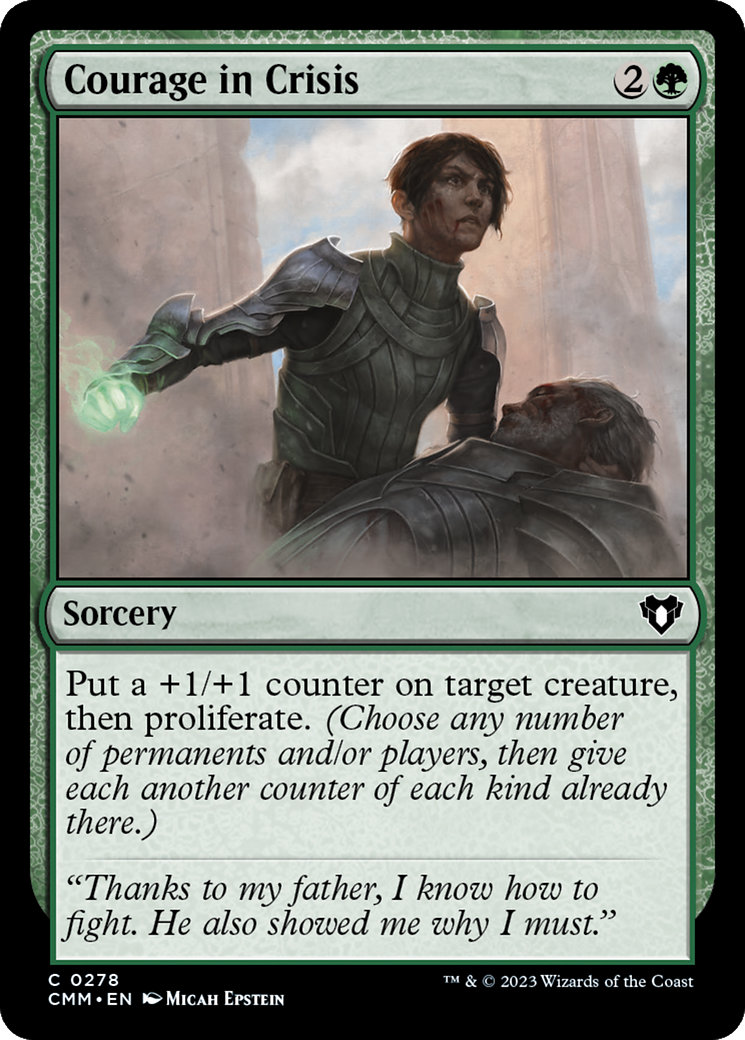 Image of Courage in Crisis (CMM-278) - Commander Masters Foil
