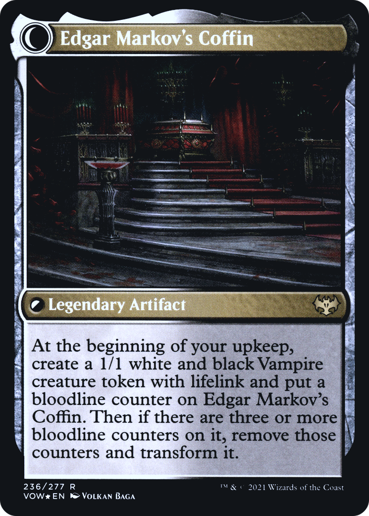 Image of Edgar, Charmed Groom (PRE-236) - Innistrad: Crimson Vow Promos: (Double Faced Transform) Foil