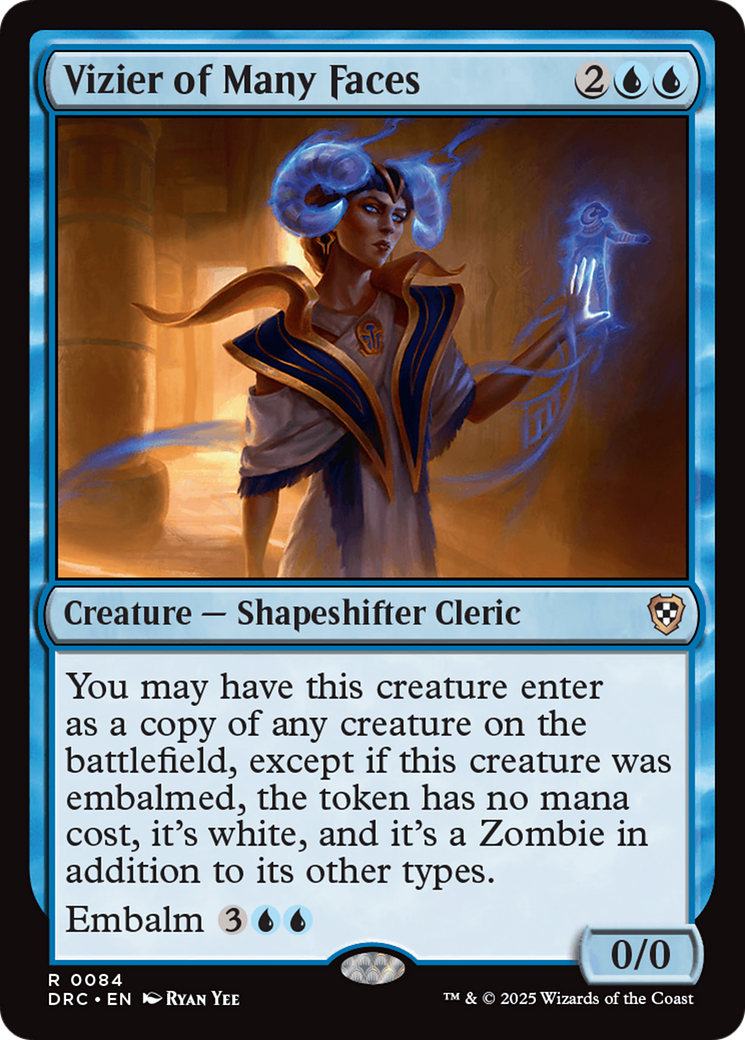 Image of Vizier of Many Faces (DRC-084) - Commander: Aetherdrift