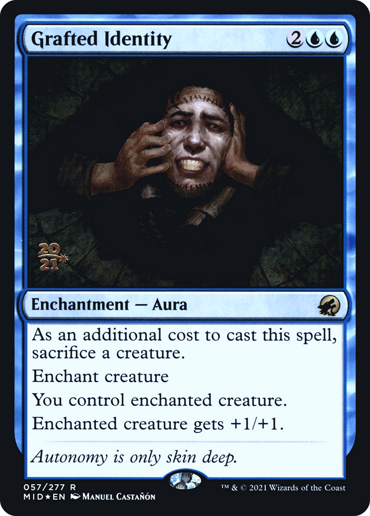Image of Grafted Identity (PRE-057) - Innistrad: Midnight Hunt Promos Foil