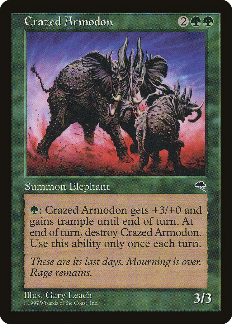 Image of Crazed Armodon (TMP-220) - Tempest