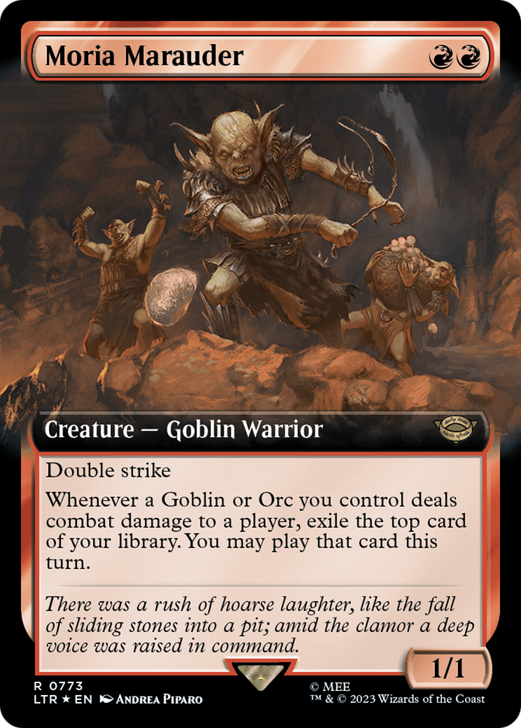 Image of Moria Marauder (Extended Art) (Surge Foil) (LTR-773) - The Lord of the Rings: Tales of Middle-earth: (Extended Art) Foil