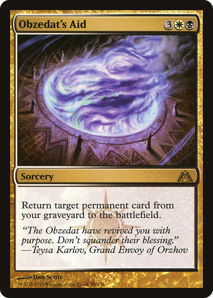 Image of Obzedat's Aid (DGM-089) - Dragon's Maze Foil