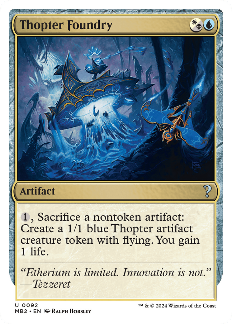 Image of Thopter Foundry (White Border) (MB2-092) - Mystery Booster 2