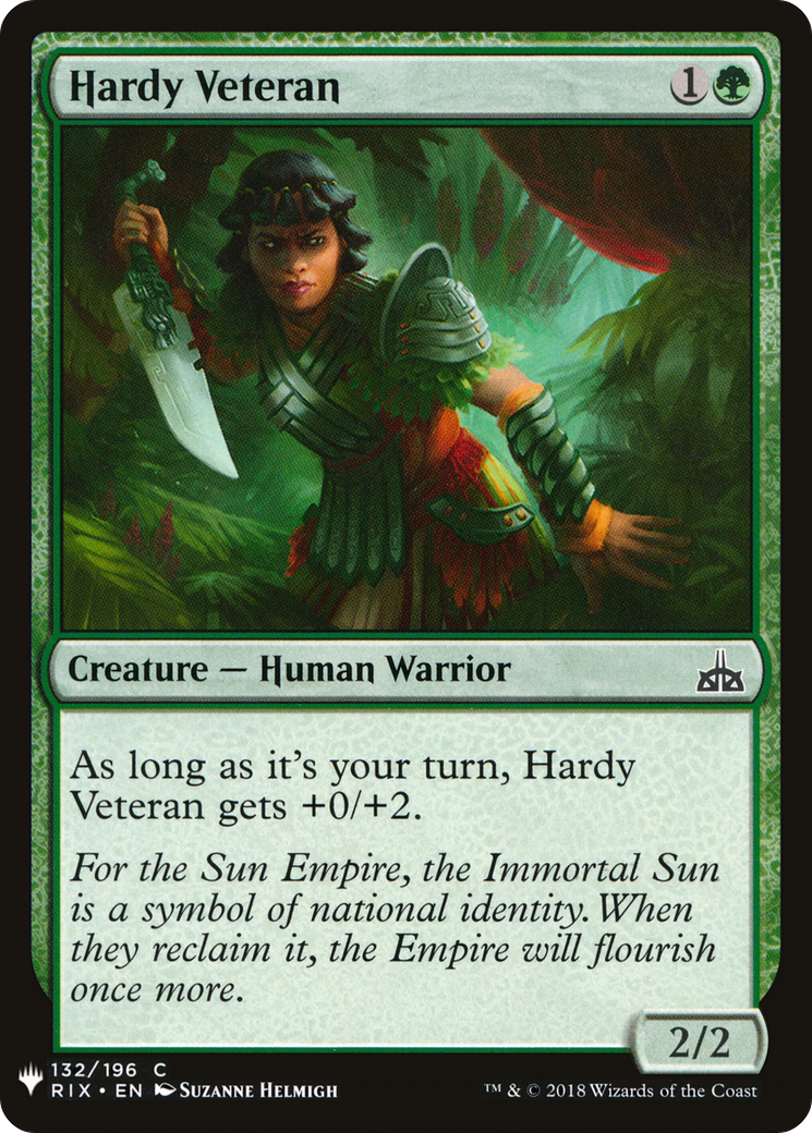 Image of Hardy Veteran (LIST-RIX-132) - The List