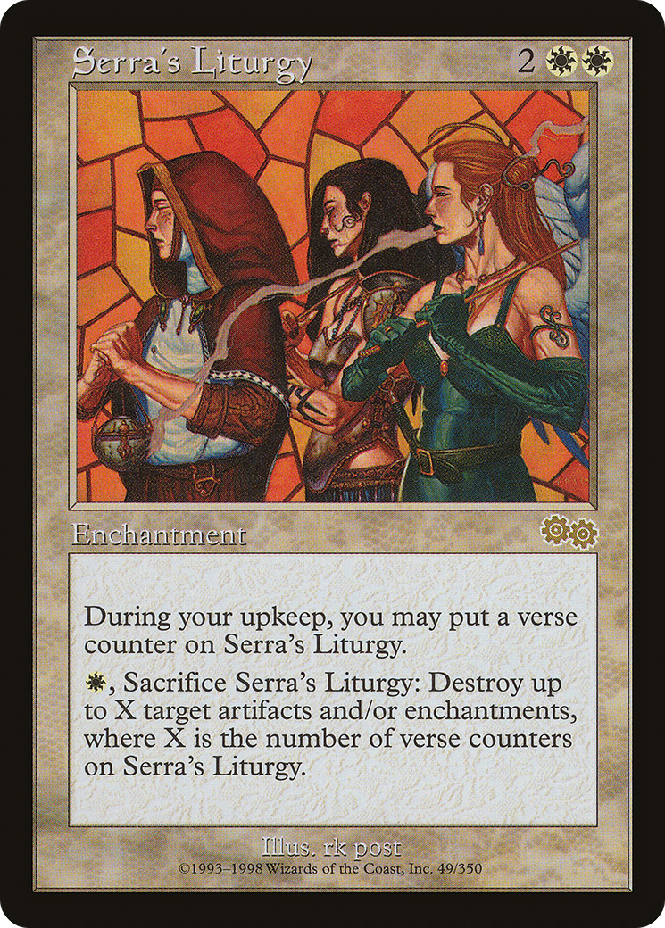 Image of Serra's Liturgy (USG-049) - Urza's Saga