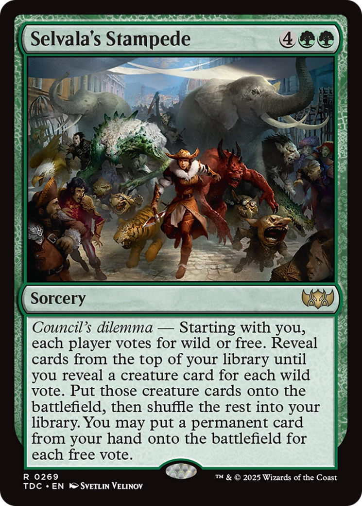 Image of Selvala's Stampede (TDC-269) - Commander: Tarkir: Dragonstorm