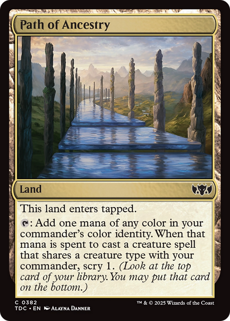 Image of Path of Ancestry (TDC-382) - Commander: Tarkir: Dragonstorm