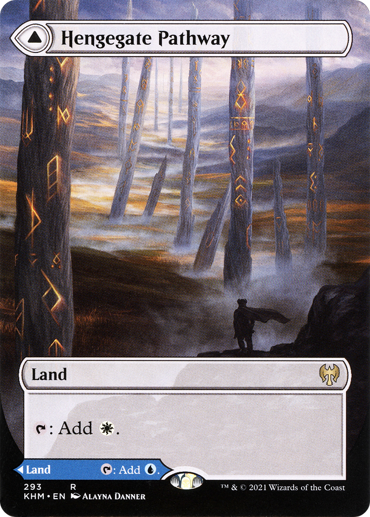 Image of Hengegate Pathway (Borderless) (KHM-293) - Kaldheim: (Showcase) (Borderless)