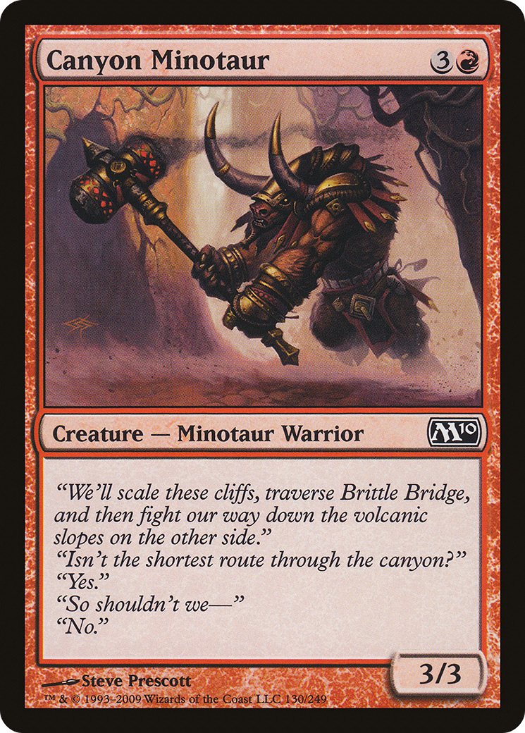 Image of Canyon Minotaur (M10-130) - Magic 2010 Foil