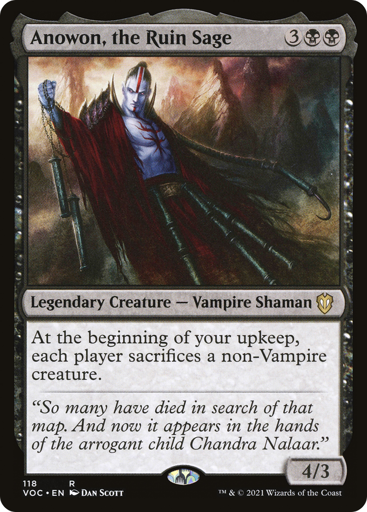 Image of Anowon, the Ruin Sage (VOC-118) - Crimson Vow Commander