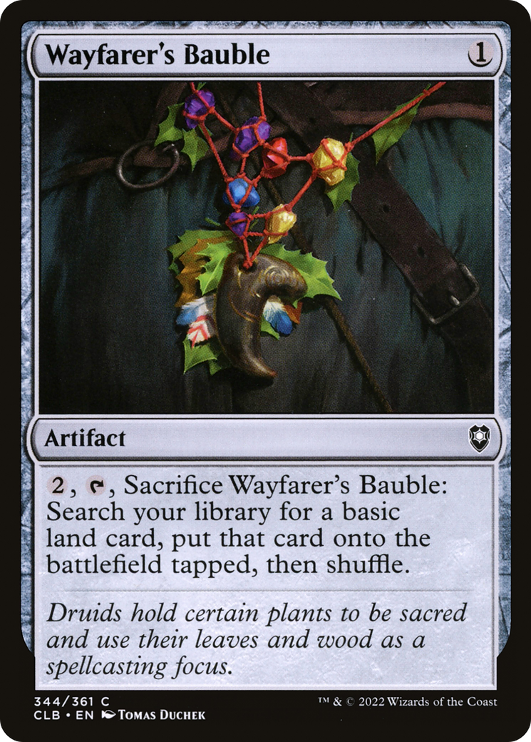 Image of Wayfarer's Bauble (CLB-344) - Commander Legends: Battle for Baldur's Gate Foil