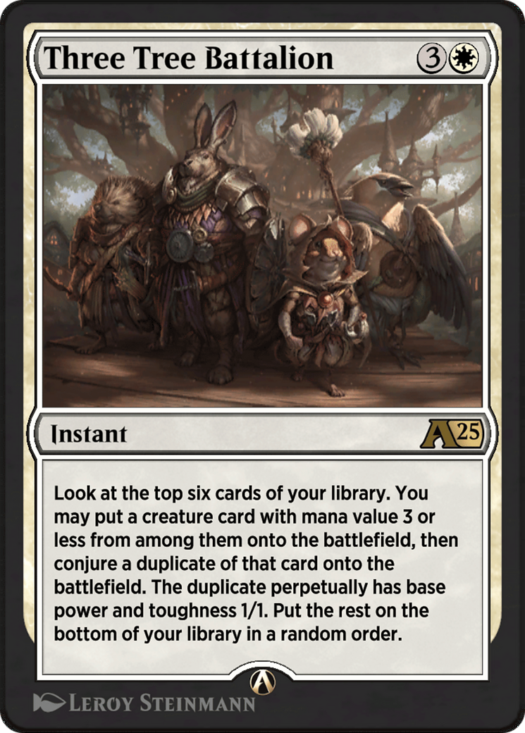 Image of Three Tree Battalion (YBLB-004) - Alchemy: Bloomburrow